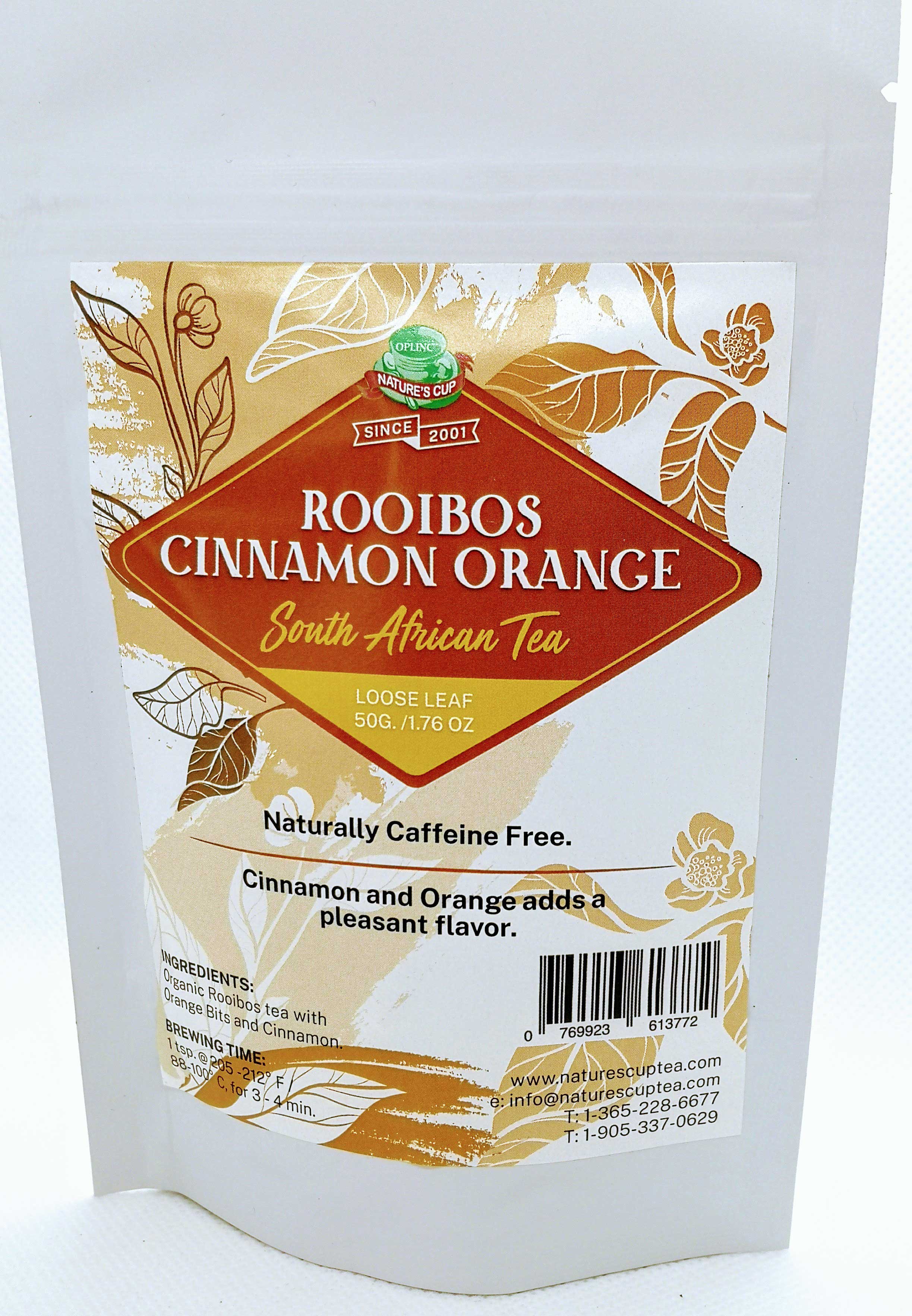 Rooibos Cinnamon Orange, South Africa.